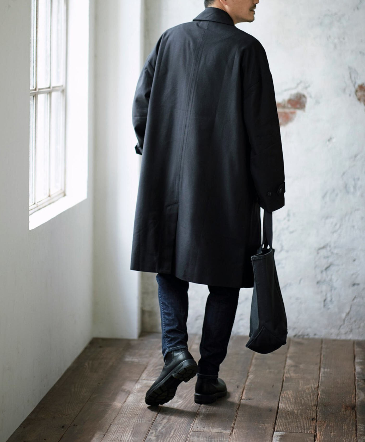 WEB限定お買い得商品|SUNNY CLOUDS　品のあるステンカラーコート〈メンズ〉