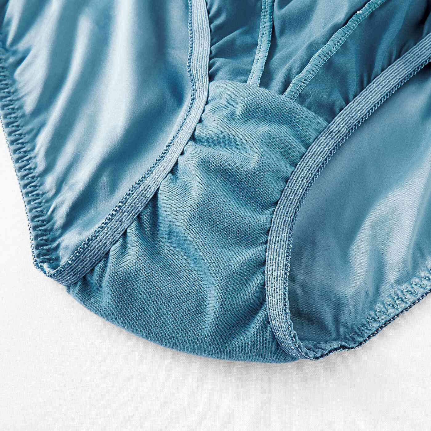 WEB限定お買い得商品|flufeel×ミュージアム部　ロココ時代の名画を体験　マリー・アントワネットのドレスをイメージしたブラ＆ショーツ|ショーツのまた部分は綿混素材を使用しています。