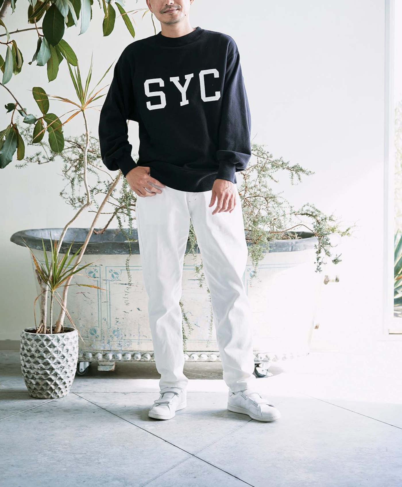 WEB限定お買い得商品|サニークラウズ　SYCトレーナー〈メンズ〉黒