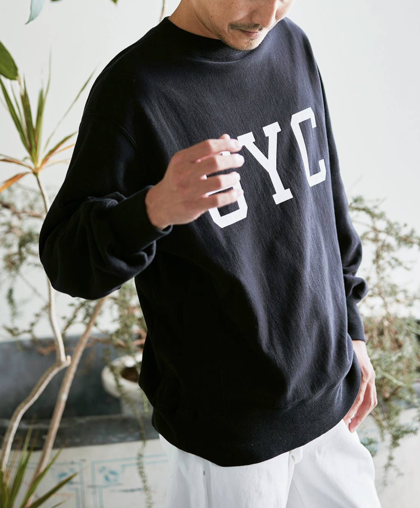 WEB限定お買い得商品|サニークラウズ　SYCトレーナー〈メンズ〉黒