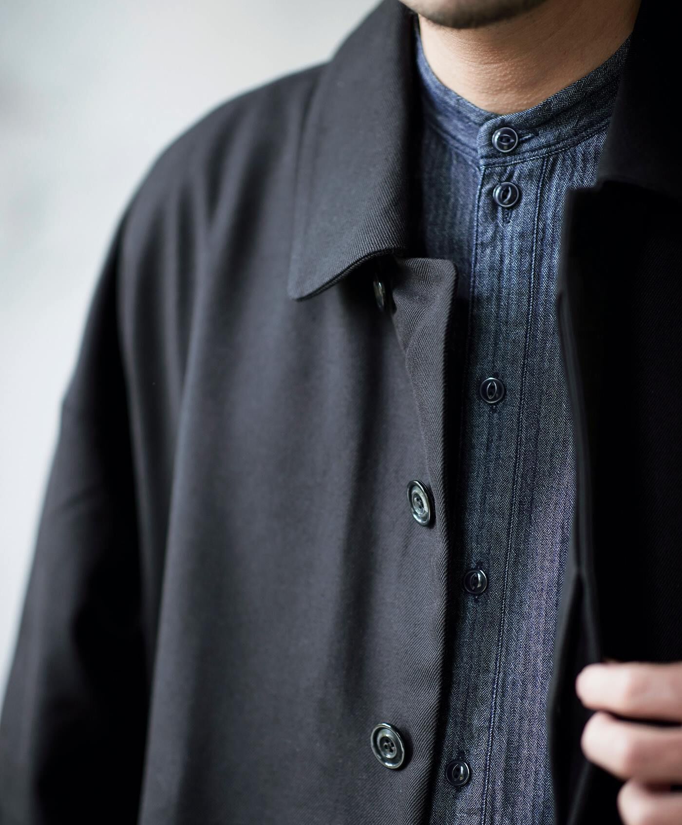 WEB限定お買い得商品|SUNNY CLOUDS　品のあるステンカラーコート〈メンズ〉