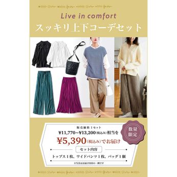 WEB限定お買い得商品 | リブインスッキリ上下コーデセット