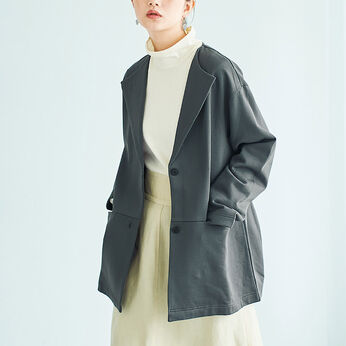 Real Stock | ｅｌオーガニック綿裏起毛ジャケットカーディガン