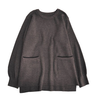 Real Stock | ポケット付きもちもちニットリブイン