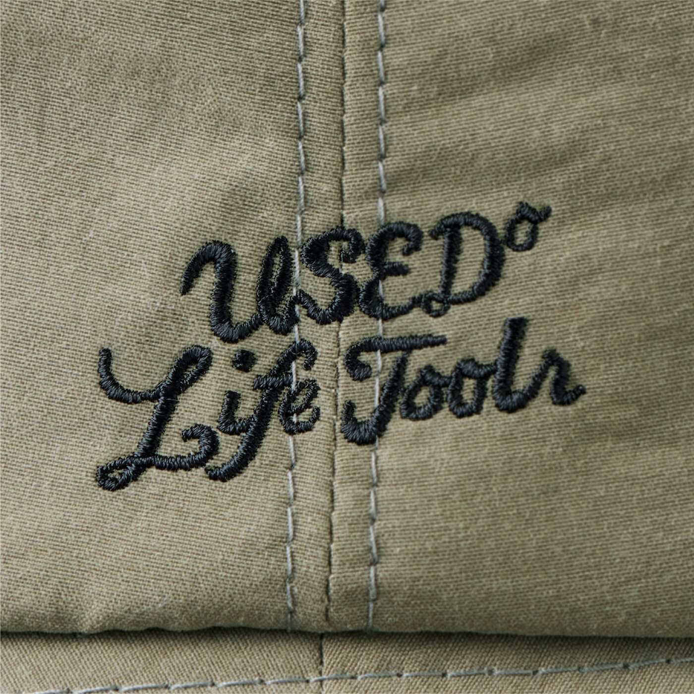 Real Stock|前後で２通りのシルエット　コンパクトにたためる　UVカット＆はっ水のよくばりハット|さりげない刺しゅうのロゴ入り。