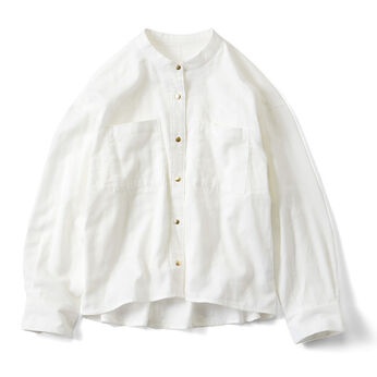 Real Stock | やわらかなコットンＷＧシャツ　リブイン