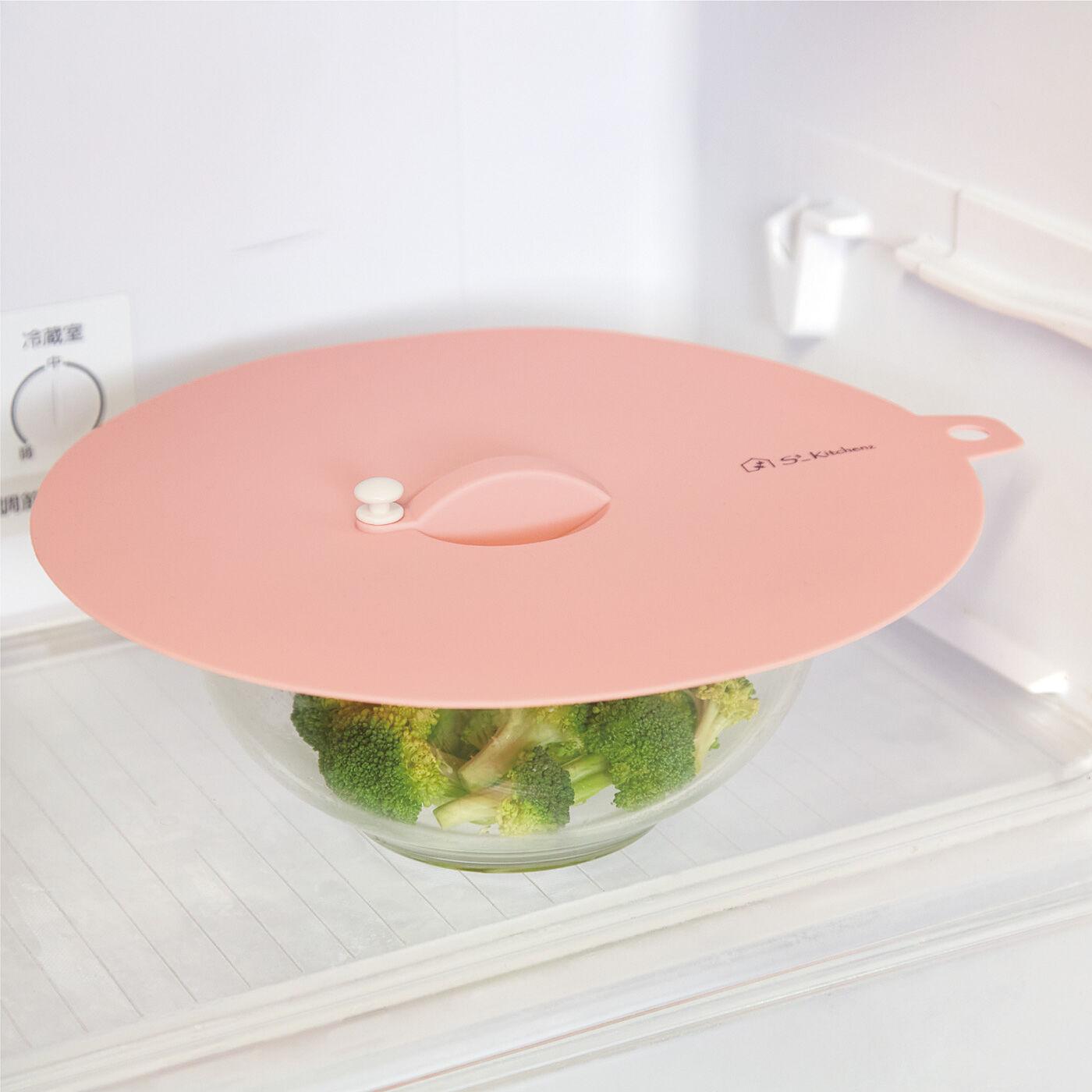 Real Stock|エスキューブキッチンズ　調理にも保存にも便利！　ぴたっと密着　耐熱シリコーンふた〈27cm〉|冷蔵庫保存もラップいらず。