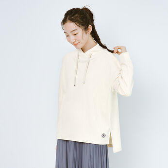 Real Stock | ｆｇ伸びやかふんわりパーカー風トップス