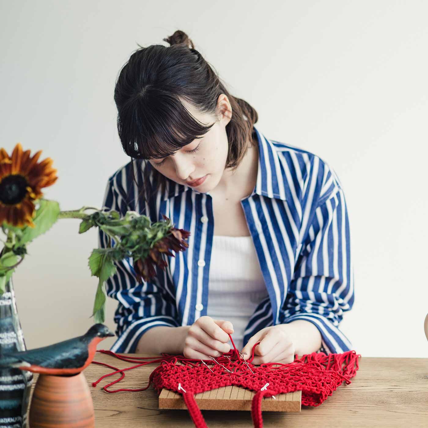 Real Stock|結びを繰り返して作る　デイリーに使いたいマクラメバッグ