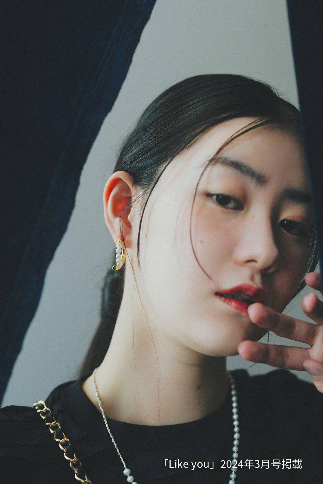 IEDIT|シープスキン遣い キルティング チェーン バッグ〈黒〉のコーディネート