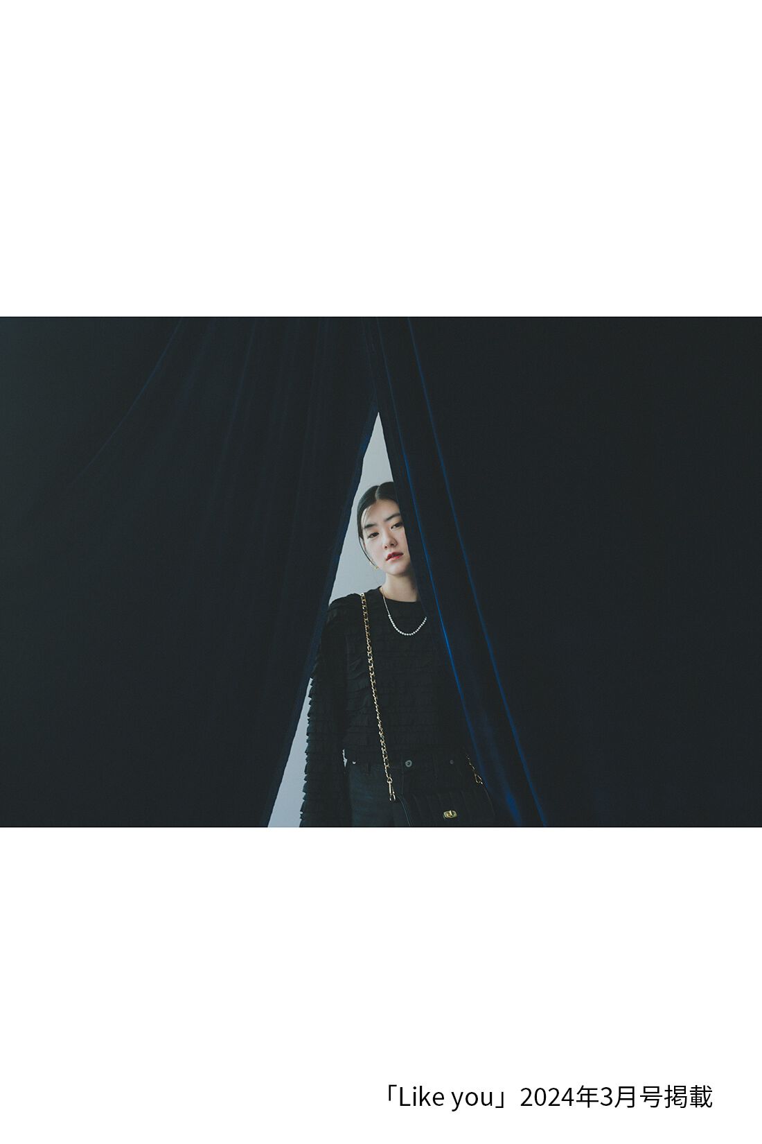 IEDIT|シープスキン遣い キルティング チェーン バッグ〈黒〉のコーディネート