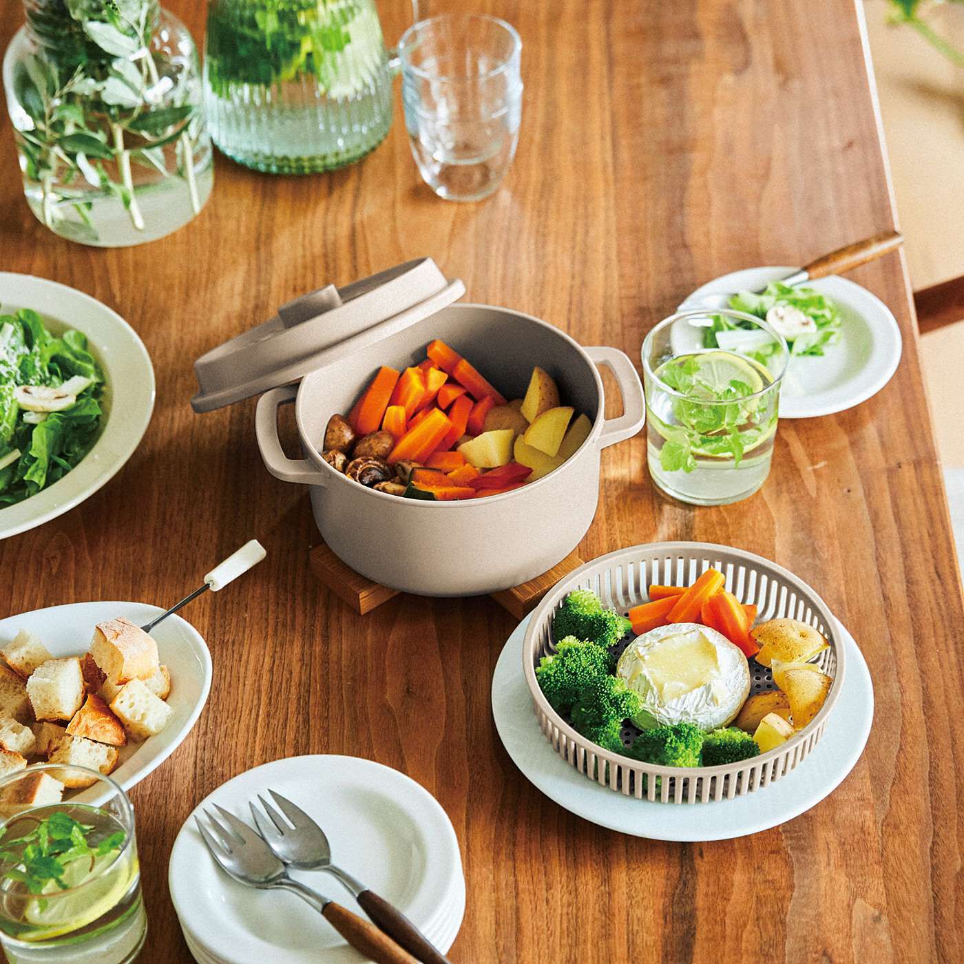 フェリシモコレクション|健康で生き生きと暮らすあなたを願って　新生活おたすけセット【ラッピングキット付き】|調理してそのまま食卓に出してもすてきな雰囲気。