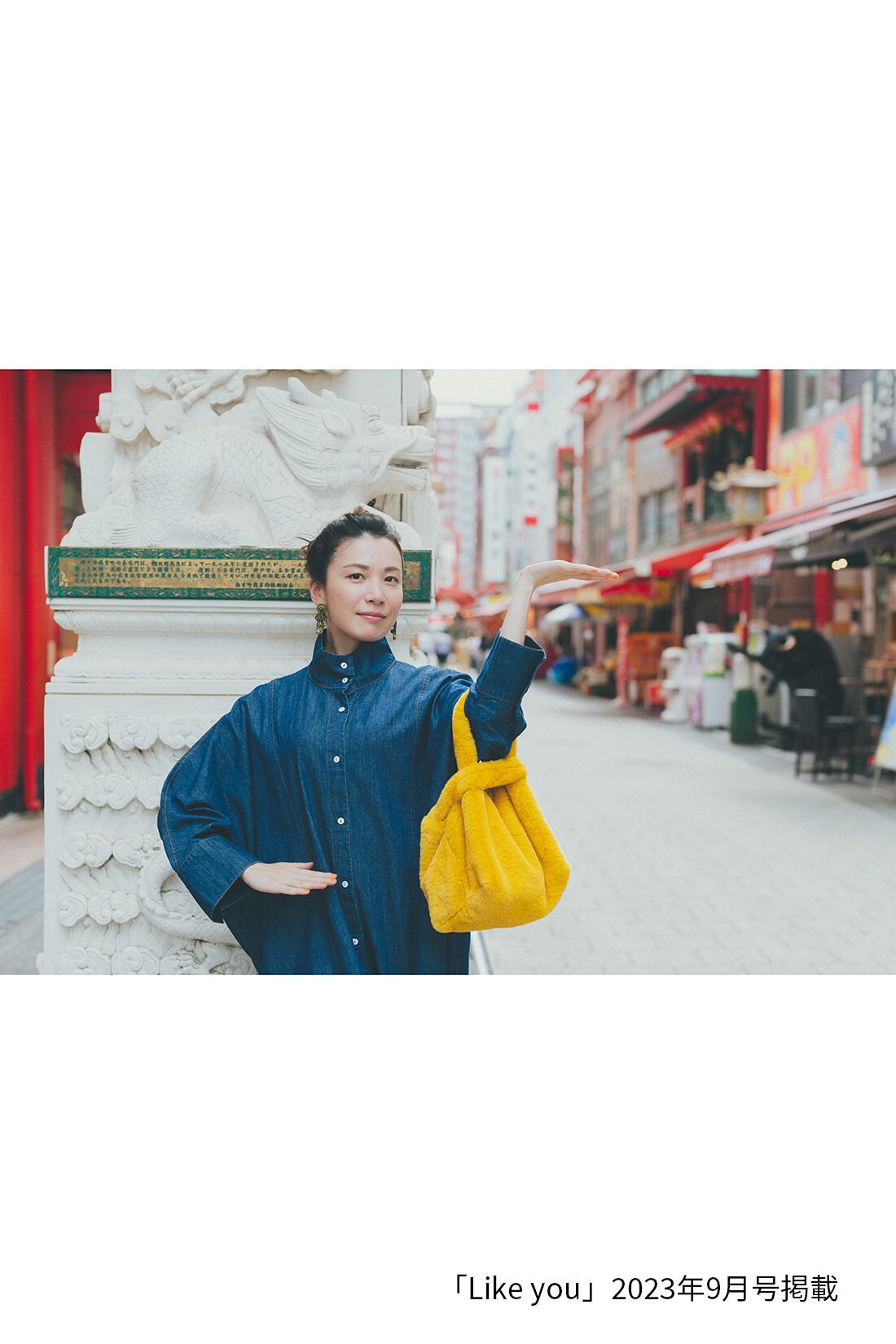 MEDE19F|デニムコートワンピース〈ＢＬ〉ＭＤ１９のコーディネート