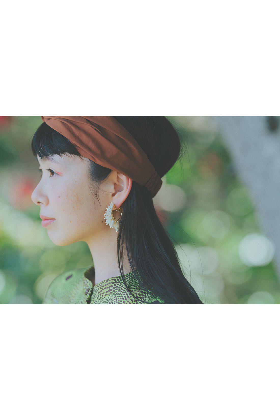 MEDE19F|アフリカンプリントワンピース〈ＧＲ〉ＭＤ１９とアフリカンプリントバッグＭＤ１９のコーディネート