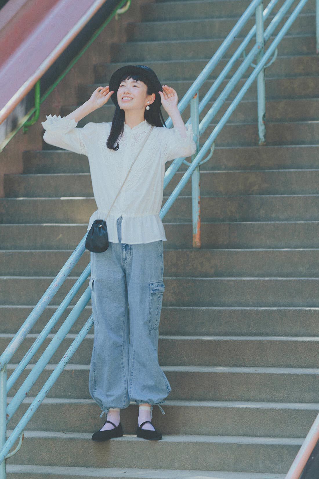 MEDE19F|８８８さんコラボレースブラウス〈ＷＨ〉ＭＤ１９のコーディネート