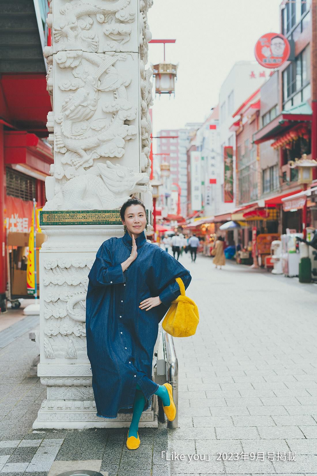 MEDE19F|デニムコートワンピース〈ＢＬ〉ＭＤ１９のコーディネート