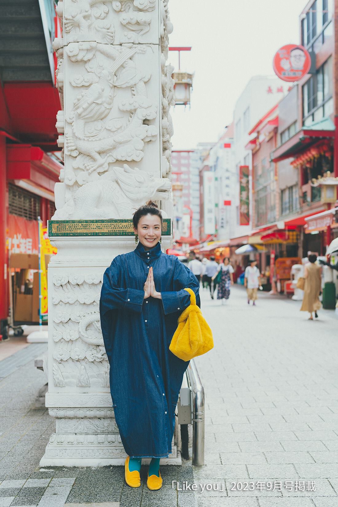 MEDE19F|デニムコートワンピース〈ＢＬ〉ＭＤ１９のコーディネート