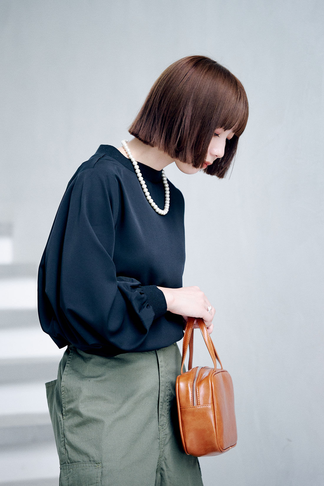 フェリシモコレクション|フェリシモプチ【低身長&times;多サイズ展開】きちんともカジュアルもこなせて頼れるモックネックTブラウス