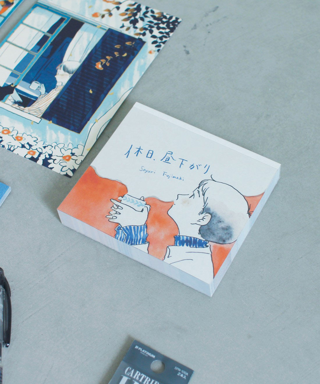 MonthlyBOX|このごろ meets 藤巻佐有梨　日々の想いをそっと書き留める　メモ文具セット|ちょっとしたメッセージやメモを書くのにちょうどいいサイズ感のブロックメモ（120枚つづり）