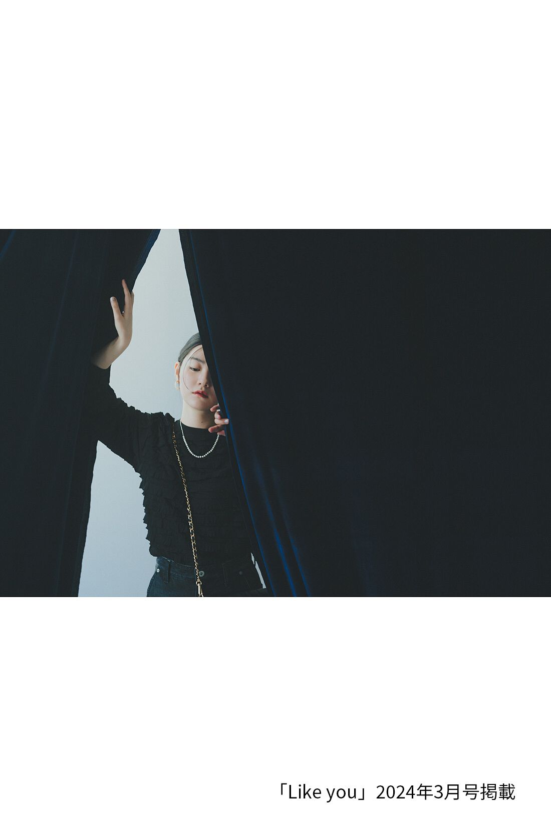 IEDIT|シープスキン遣い キルティング チェーン バッグ〈黒〉のコーディネート