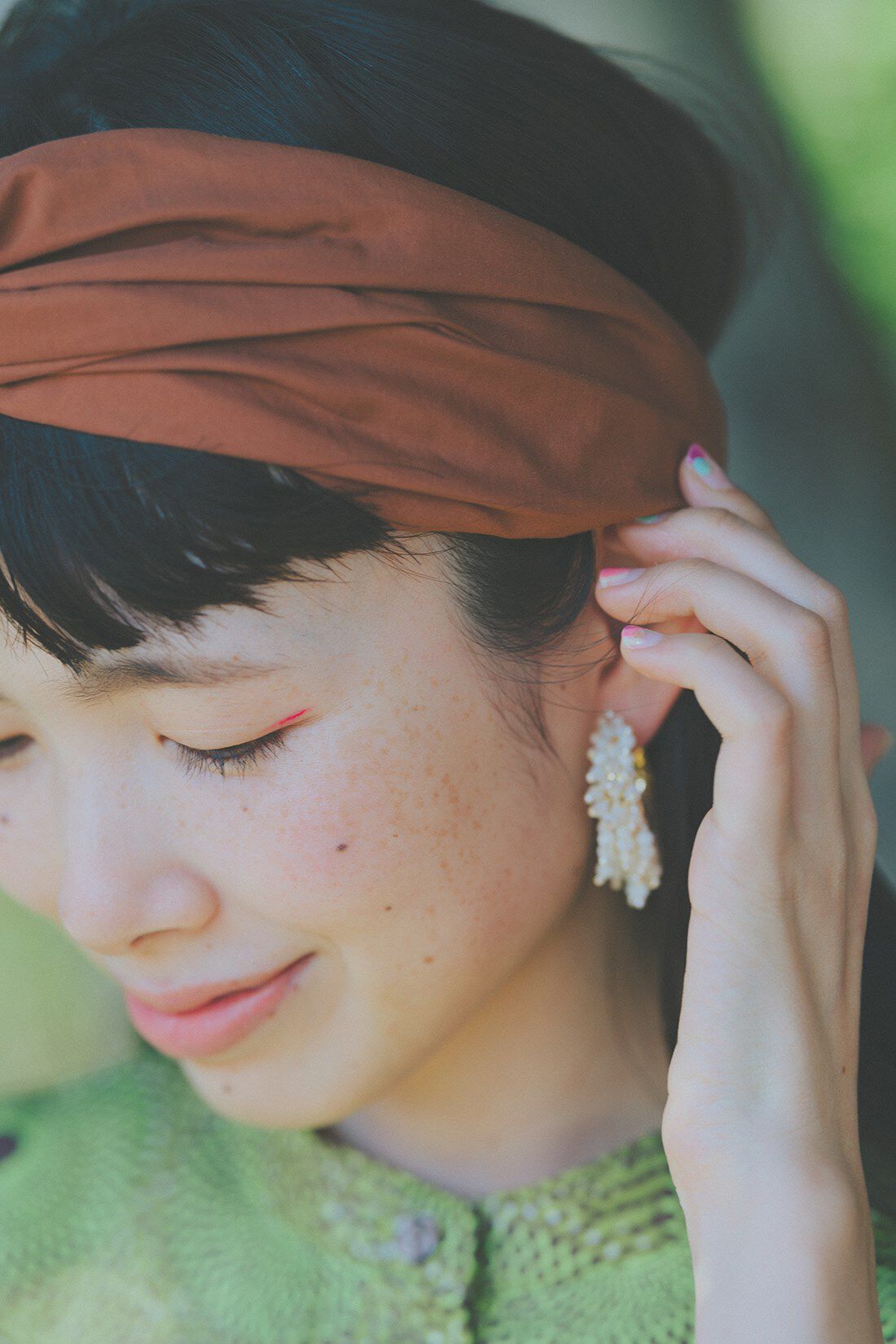 MEDE19F|アフリカンプリントワンピース〈ＧＲ〉ＭＤ１９とアフリカンプリントバッグＭＤ１９のコーディネート