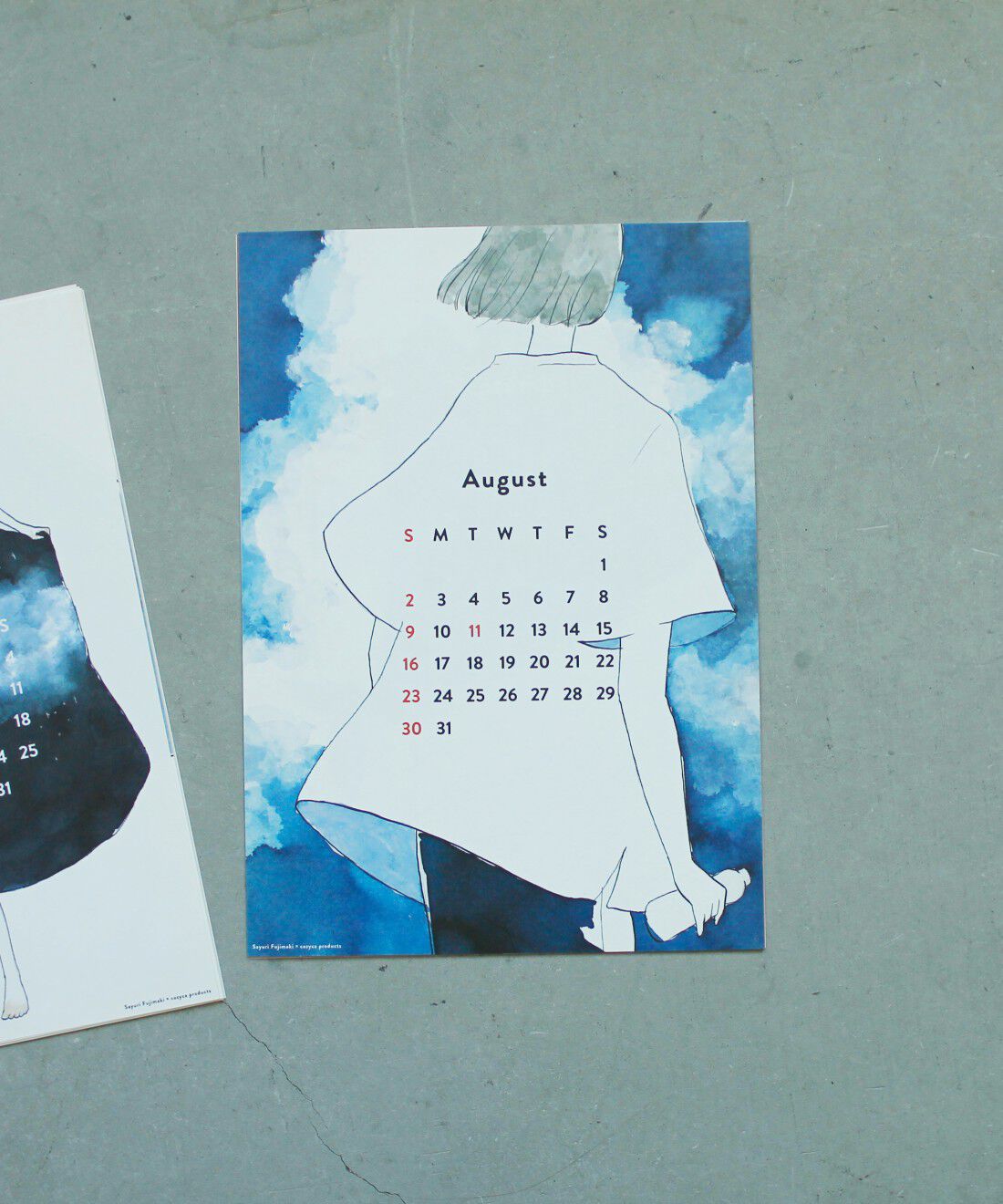 フェリシモコレクション|【数量限定】このごろ meets 藤巻佐有梨　いとおしい日々を迎える準備　2026カレンダー|（8月）