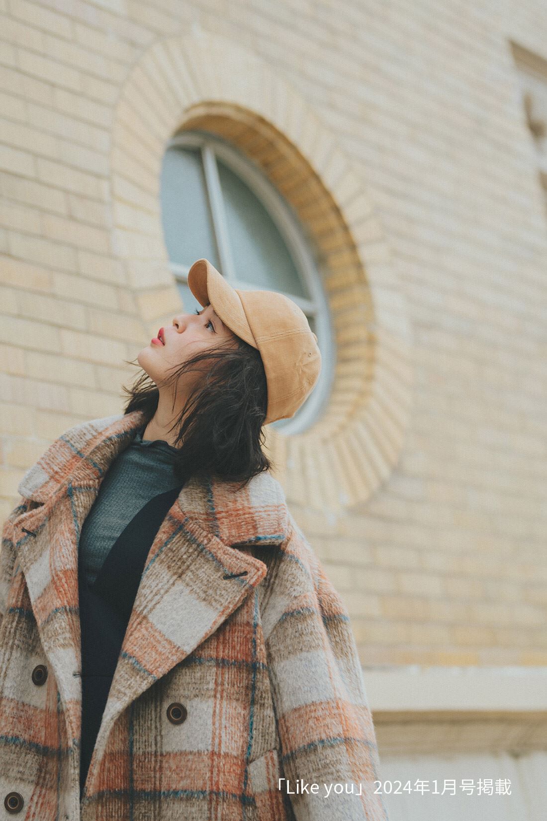 and myera|シャギーチェックのオーバーサイズＰコートのコーディネート