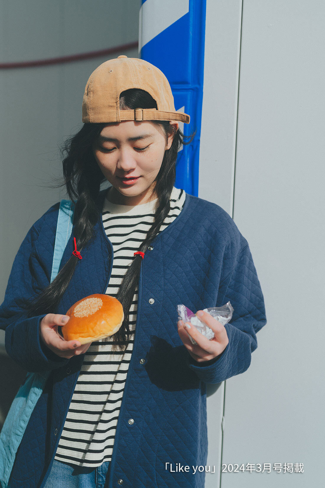 IEDIT|キルティングカットソージャケット〈ＮＶ〉リブインとはまじやわらかシューティ〈ＷＨ〉リブインのコーディネート