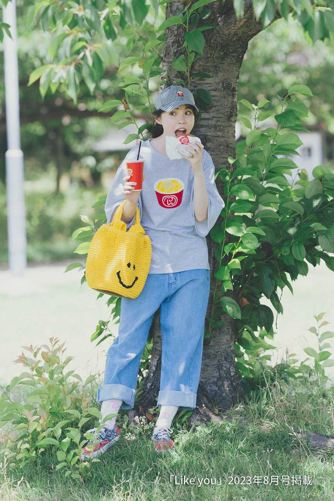 シロップ．|フェイバリットメニューキャップポテトのコーディネート