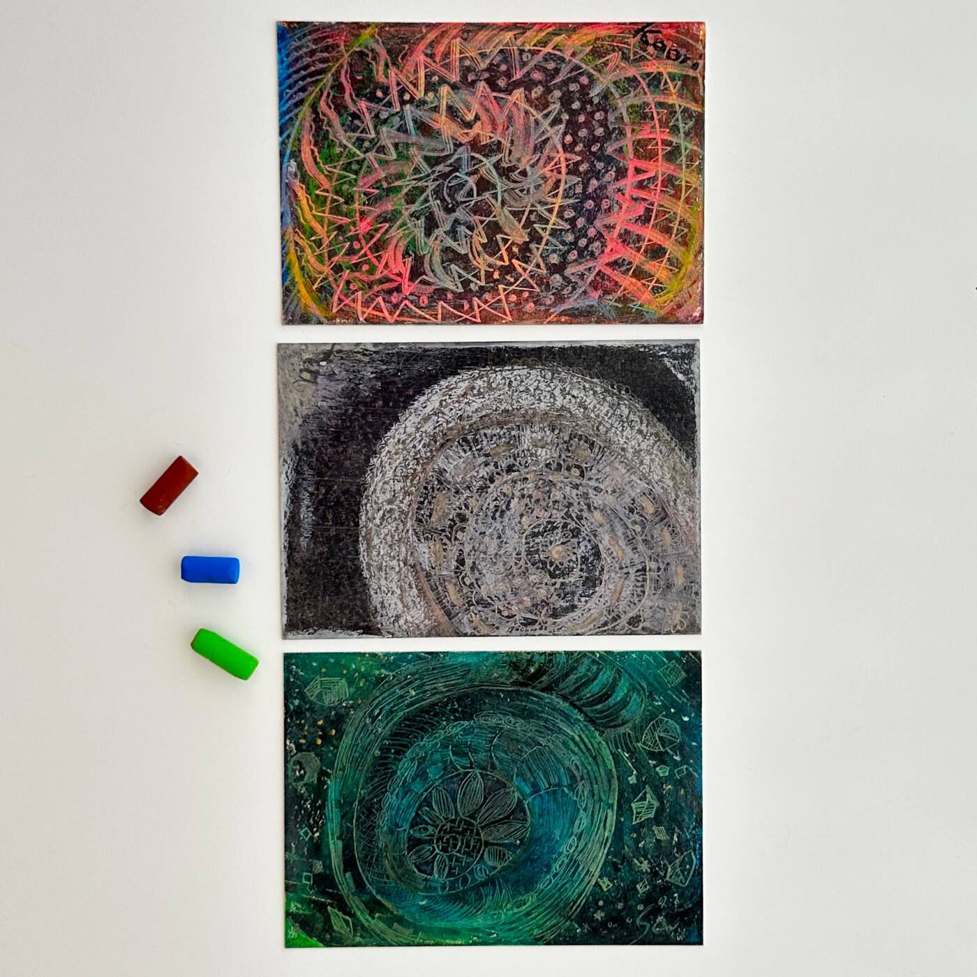 フェリシモコネクション|Rin-b！　オイルパステルシリーズＢ〈6回分割〉　材料10＋2 〈テキスト無し〉