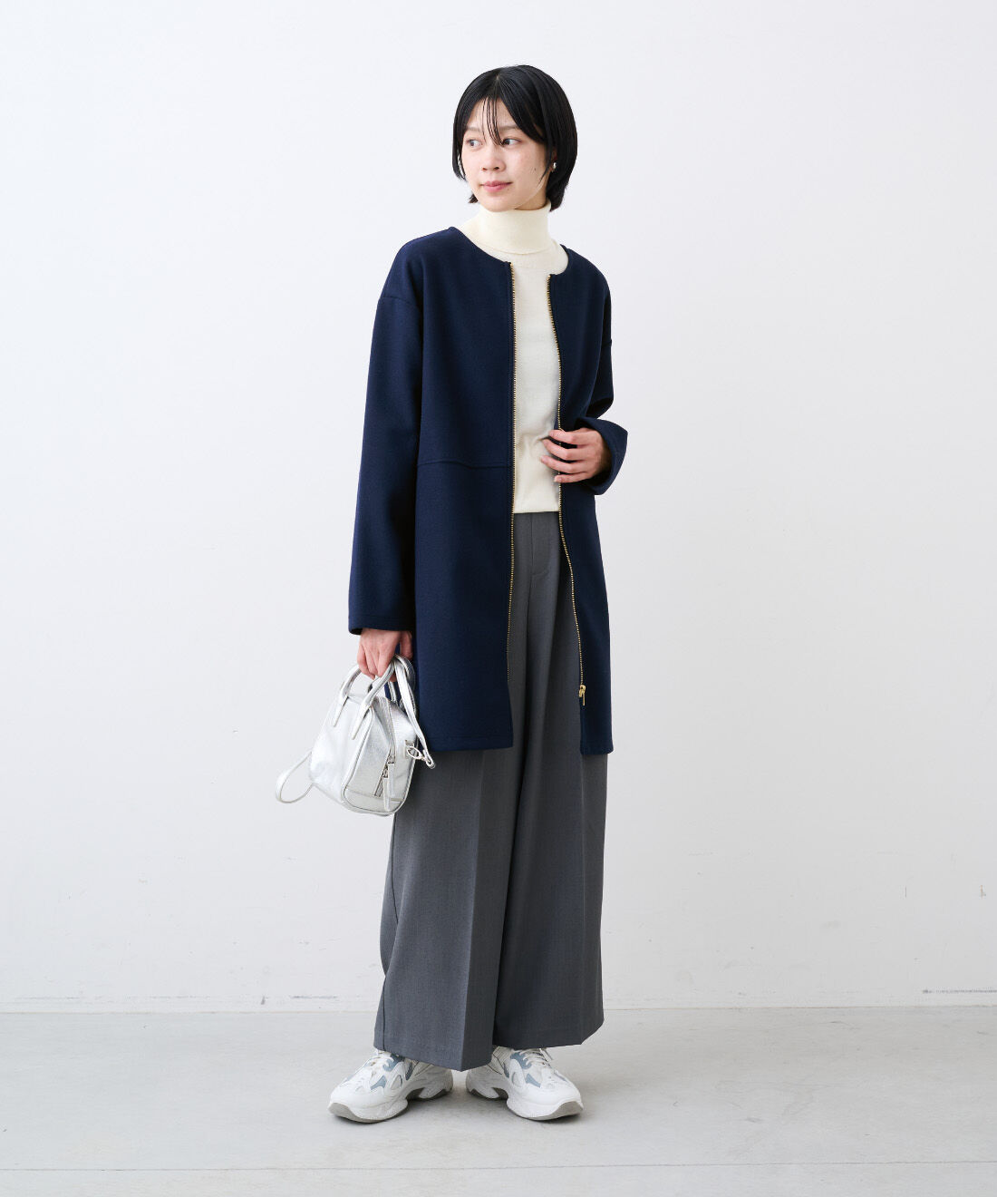 IEDIT［イディット］|インタックパンツ〈ダークグレー〉ＩＥのコーディネート