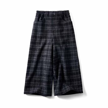 IEDIT | ウールライククロップドパンツ〈ブラック〉ＩＥ