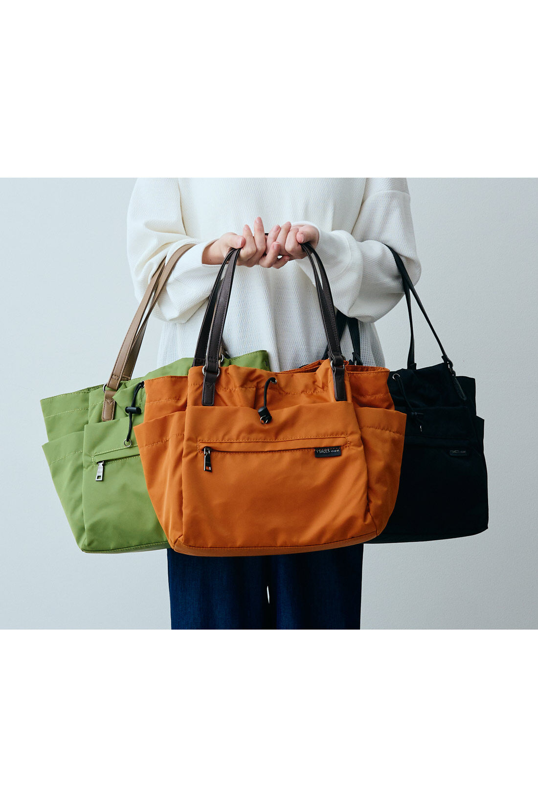 IEDIT|IEDIT[イディット] SELECT　Y&rsquo;SACCS vous et　ポーチ付き3-WAYトートバッグ　YV012-01