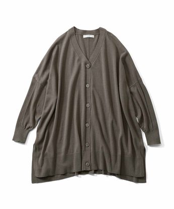IEDIT［イディット］ | シェル風ボタンカーデ〈グレー〉ＩＥ