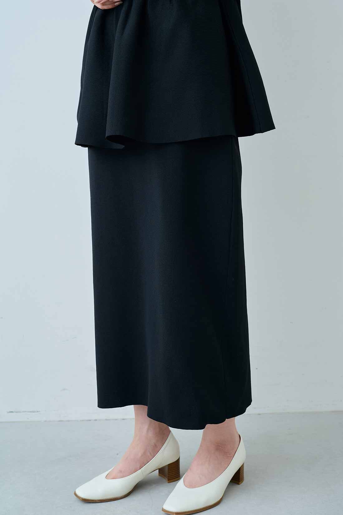 IEDIT［イディット］|IEDIT[イディット]　福田麻琴さんコラボ 華やかニットセットアップ〈ブラック〉