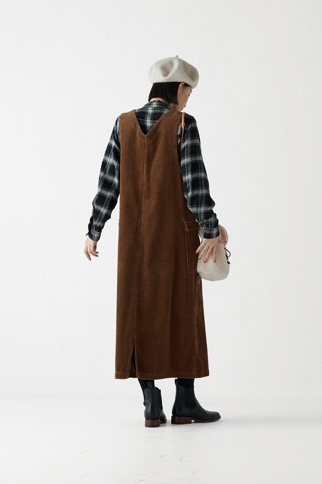 Sunny clouds|サニークラウズ 普段着チェックシャツの会〈レディース〉|モデル身長162cm/着用サイズM