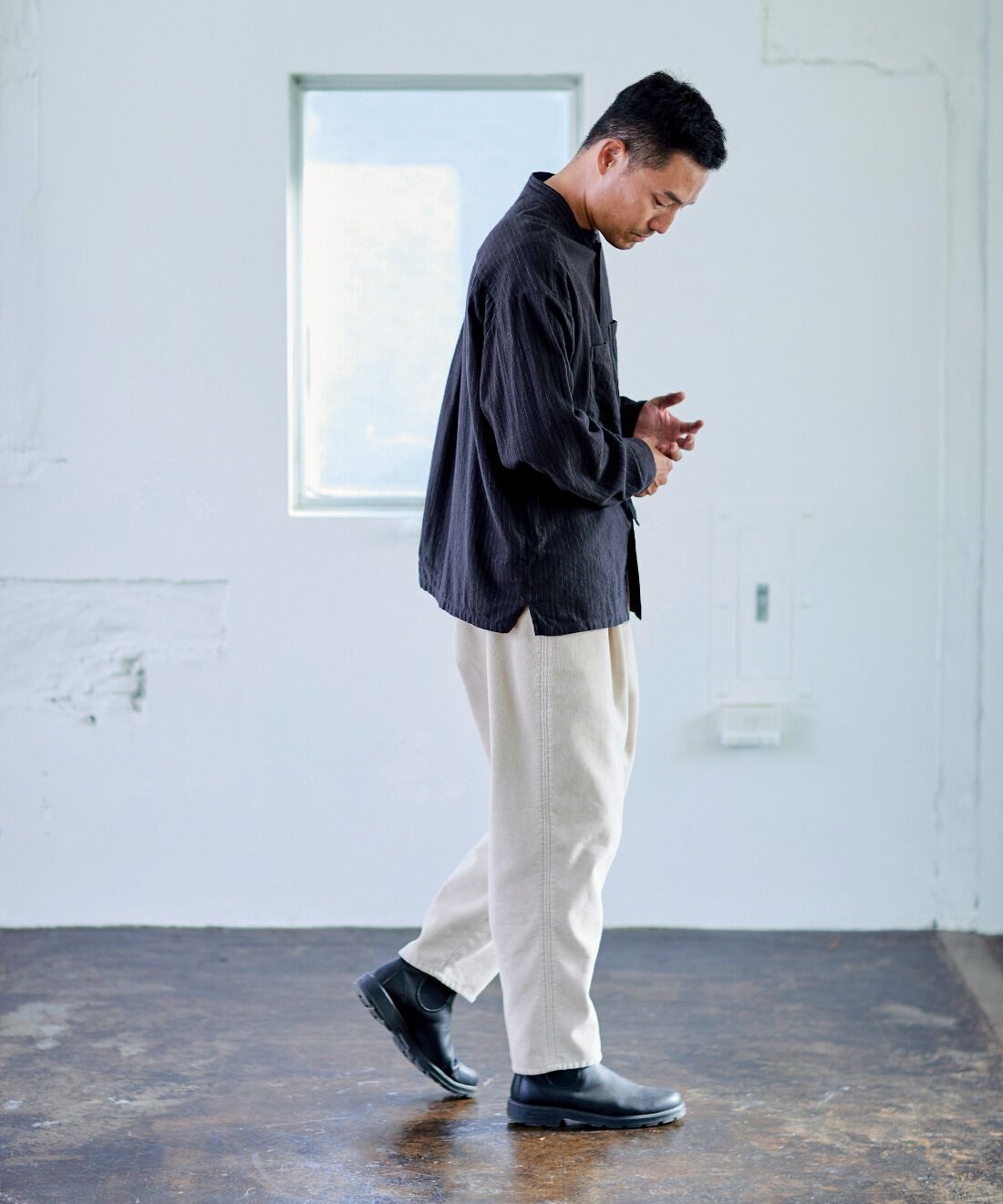 Sunny clouds|サニークラウズ feat. Shuttle Notes　こだわりの生地を使ったシャツ〈メンズ〉