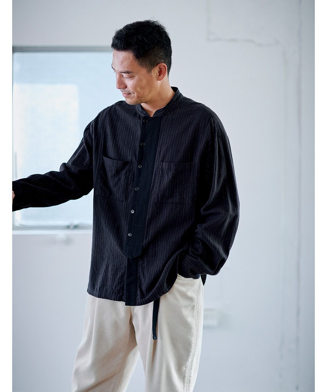 Sunny clouds|サニークラウズ feat. Shuttle Notes　こだわりの生地を使ったシャツ〈メンズ〉