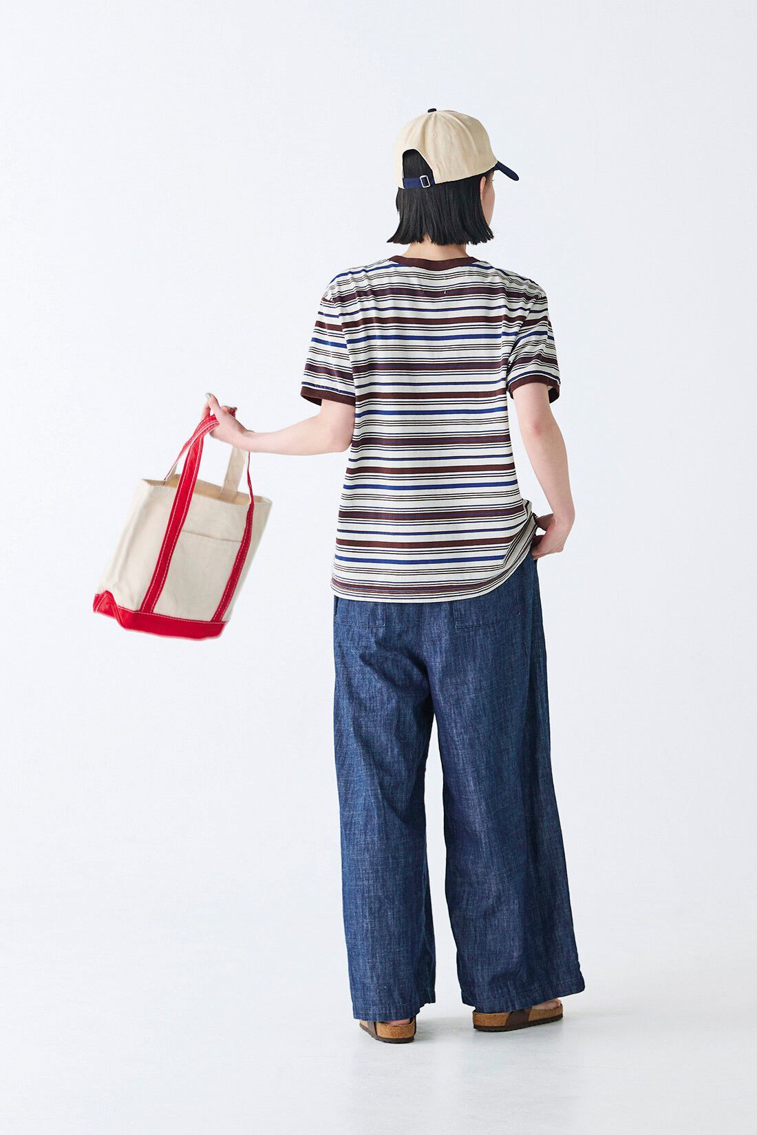 Sunny clouds［サニークラウズ］|サニークラウズ　ゆるりとデニムパンツ〈レディース〉|身長162cm/トップスMサイズ/ボトムスMサイズ