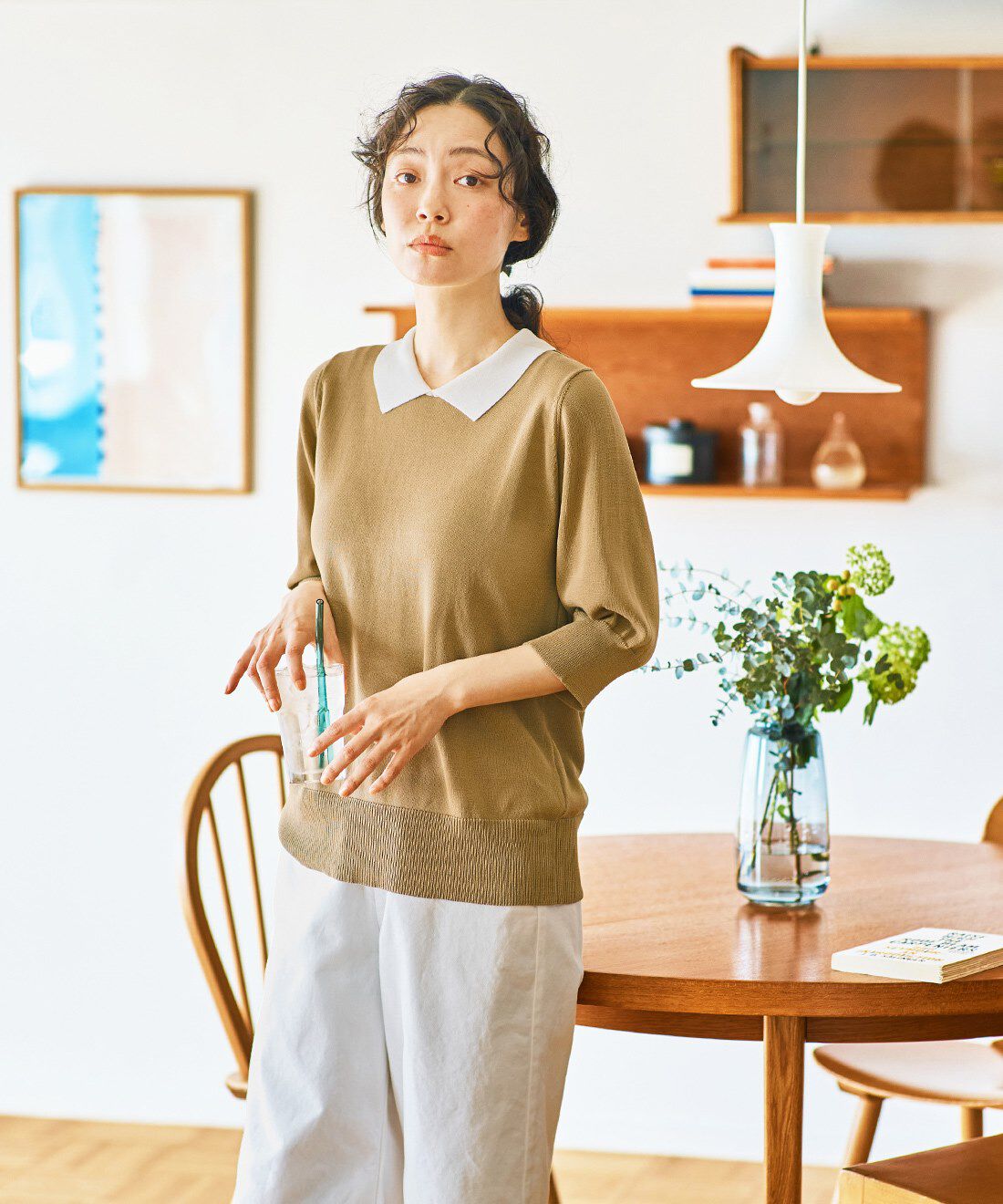 and myera［アンドマイラ］|and myera クレリックニットポロシャツの会