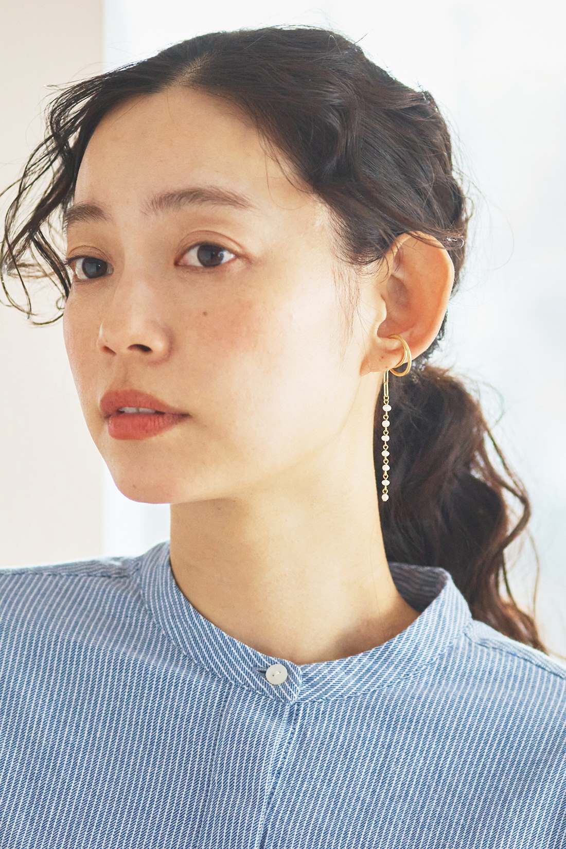 and myera|and myera 湖水真珠のイヤカフ