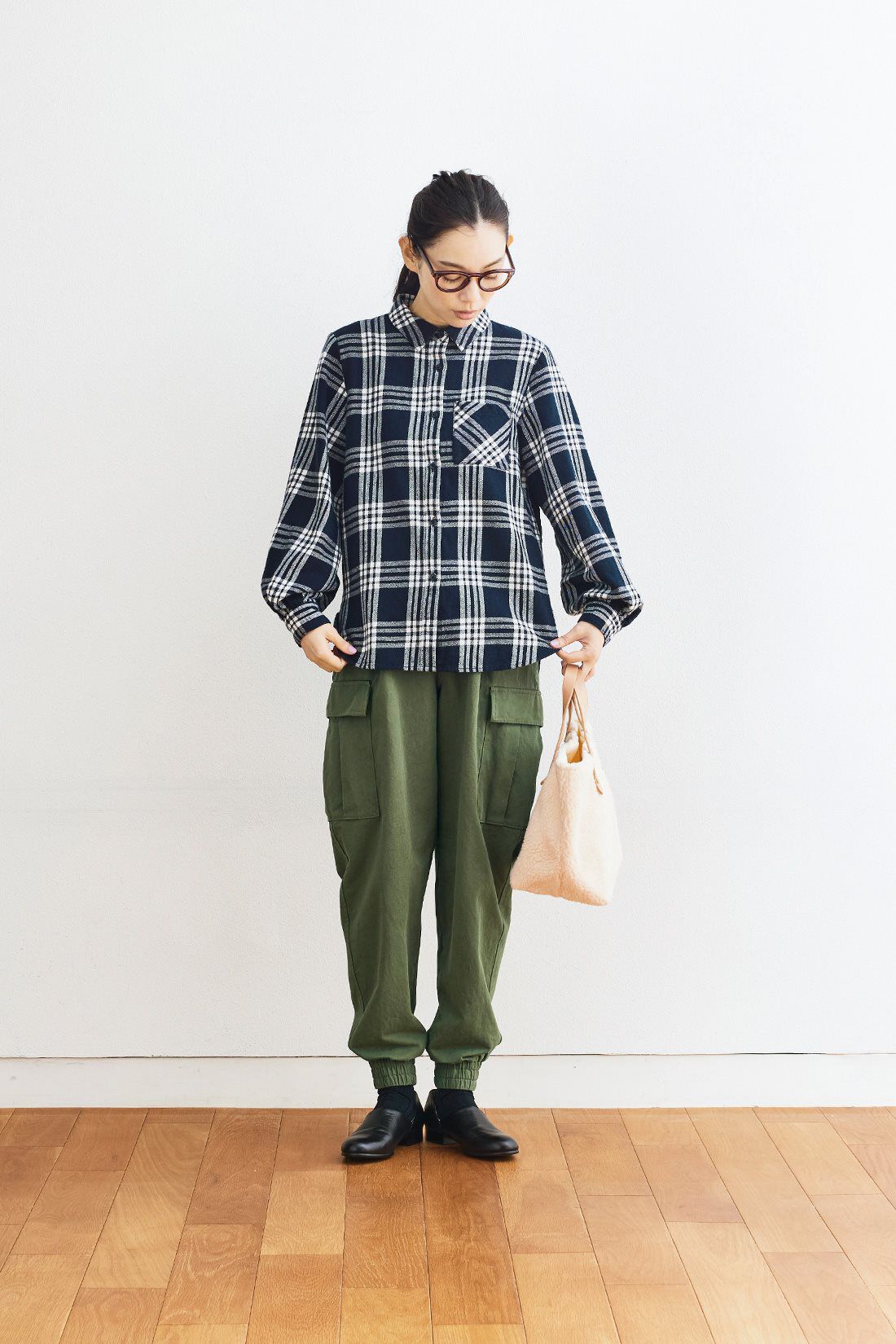 and myera|and myera サルエルカーゴパンツ