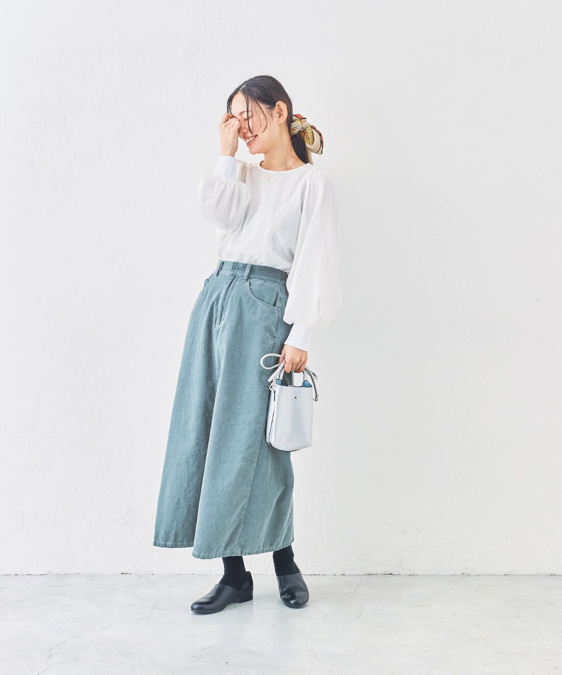 and myera［アンドマイラ］|and myera しっかり洗いをかけたコール天スカート