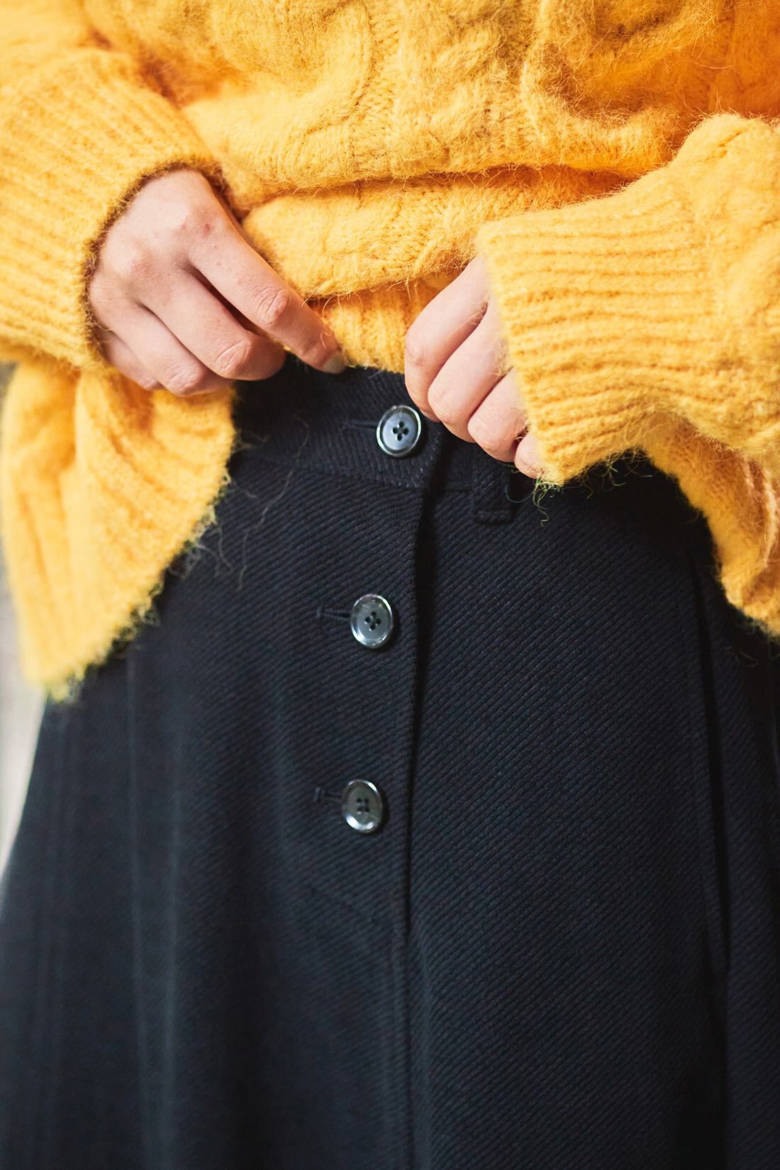 and myera|and myera カットソーツイルのフレアスカート