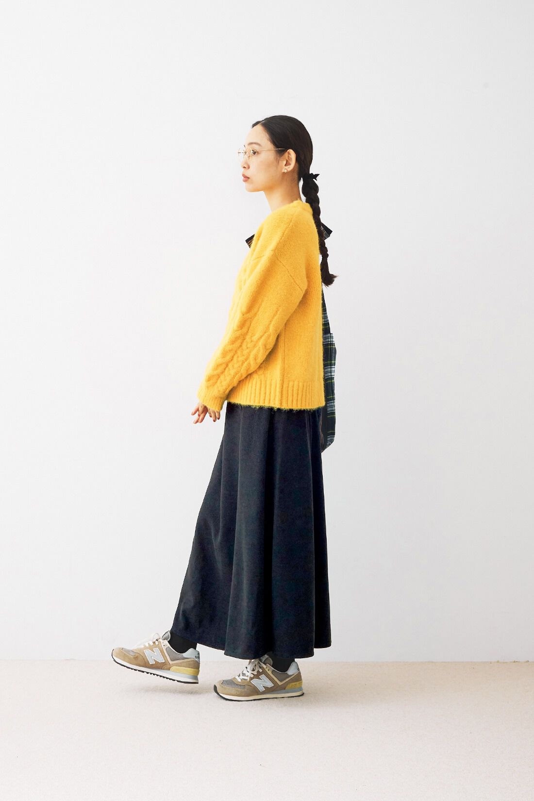 and myera|and myera カットソーツイルのフレアスカート