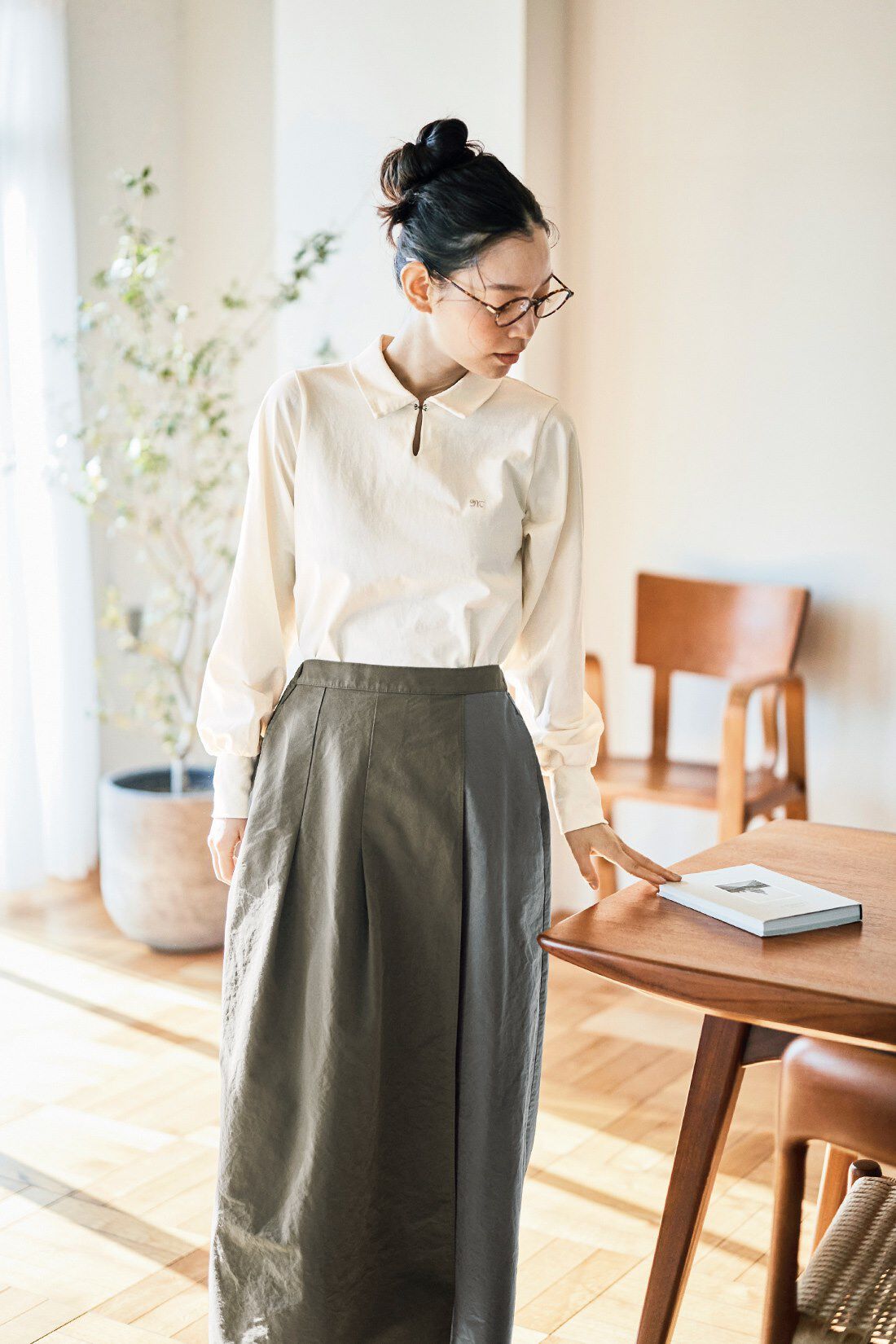 and myera|and myera 長袖ポロTトップスの会