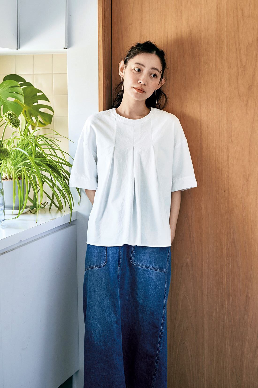 and myera［アンドマイラ］|and myera 布はくのTトップスの会