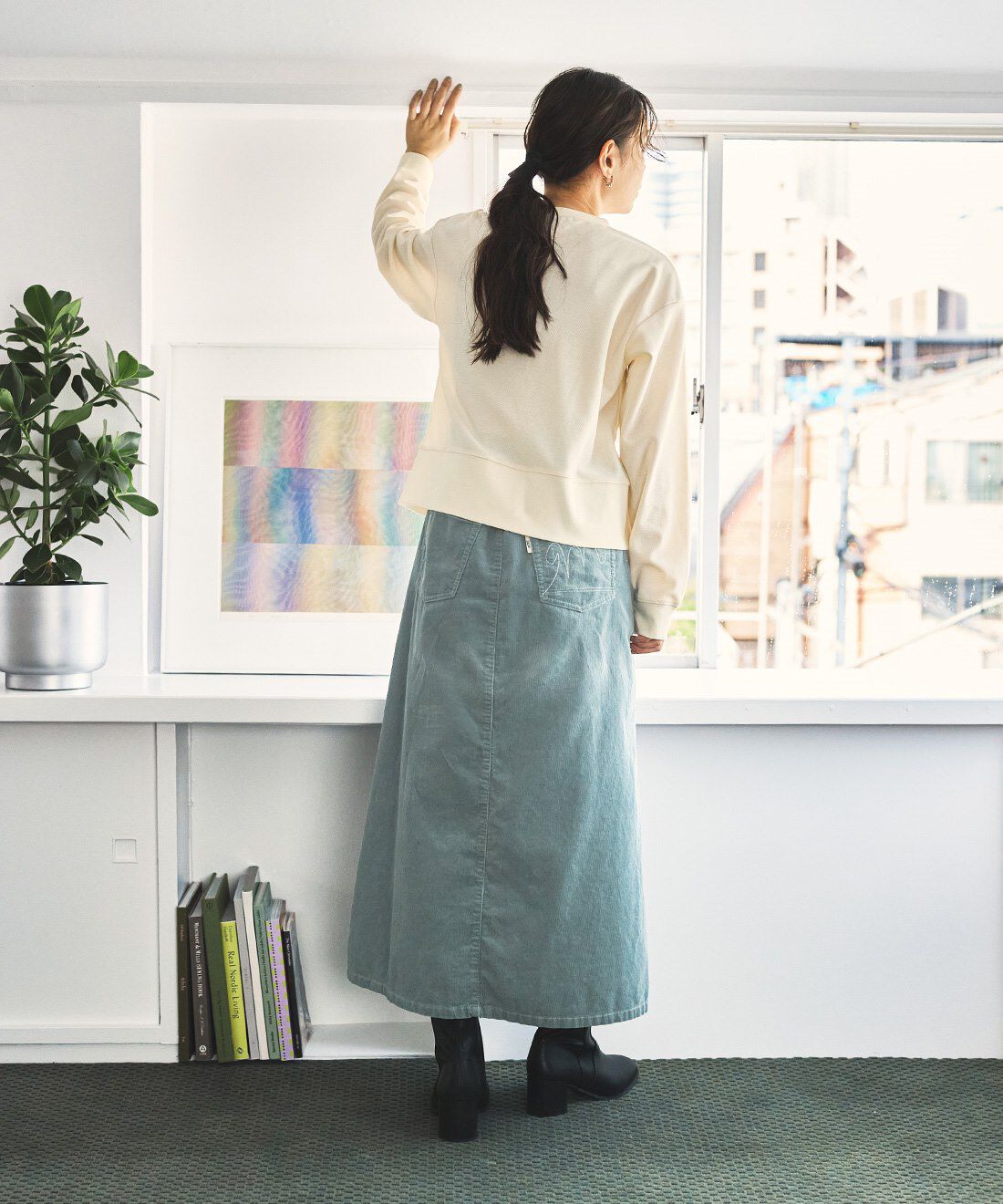 and myera［アンドマイラ］|and myera しっかり洗いをかけたコール天スカート