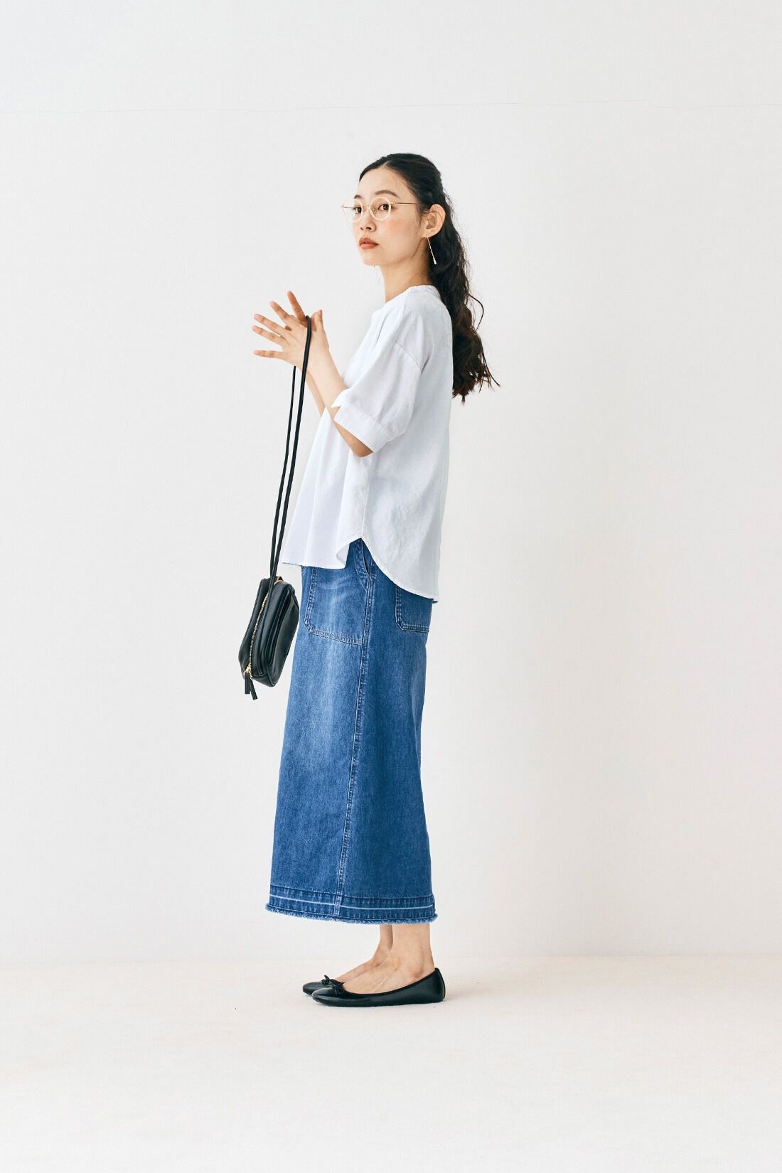and myera［アンドマイラ］|and myera 布はくのTトップスの会
