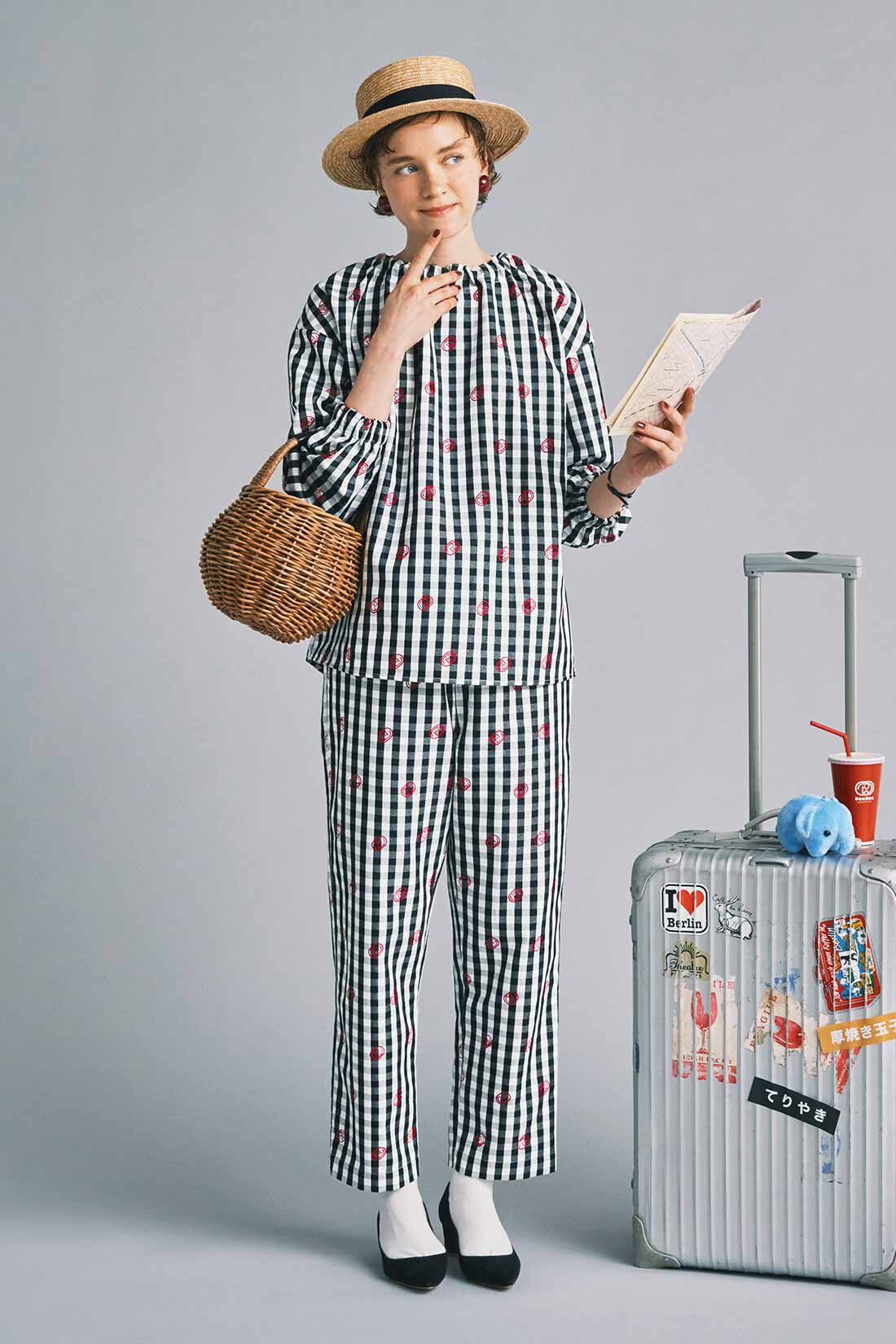 シロップ．|どむぞうくん総柄パンツのコーディネート